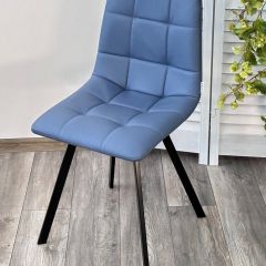 Стул CHILLI-Q SQUARE Oracul 795 Синий, экокожа PU / черный каркас, М-City в Приобье - priobie.mebel24.online | фото 4