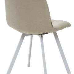 Стул CHILLI SQUARE UF860-01B бежевый, ткань/ белый каркас М-City в Приобье - priobie.mebel24.online | фото 2