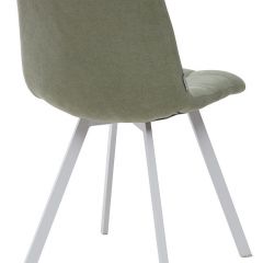 Стул CHILLI SQUARE UF860-11B мятный, ткань/ белый каркас М-City в Приобье - priobie.mebel24.online | фото 2