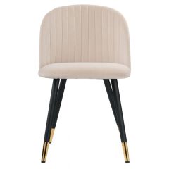 Стул на металлокаркасе Gabi beige / black / gold в Приобье - priobie.mebel24.online | фото 3