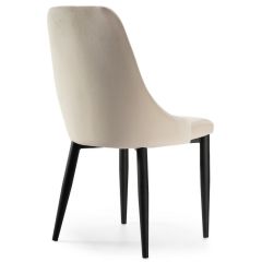 Стул на металлокаркасе Kora beige / black в Приобье - priobie.mebel24.online | фото 4