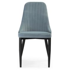 Стул на металлокаркасе Kora light blue / black в Приобье - priobie.mebel24.online | фото 2