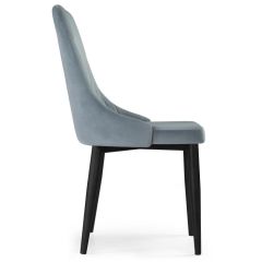 Стул на металлокаркасе Kora light blue / black в Приобье - priobie.mebel24.online | фото 3