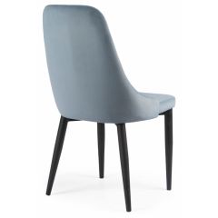 Стул на металлокаркасе Kora light blue / black в Приобье - priobie.mebel24.online | фото 4