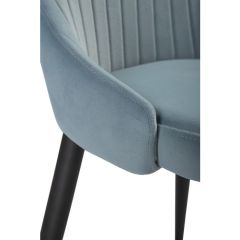 Стул на металлокаркасе Kora light blue / black в Приобье - priobie.mebel24.online | фото 6