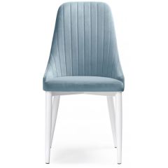 Стул на металлокаркасе Kora light blue / white в Приобье - priobie.mebel24.online | фото 2