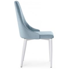 Стул на металлокаркасе Kora light blue / white в Приобье - priobie.mebel24.online | фото 3