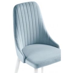 Стул на металлокаркасе Kora light blue / white в Приобье - priobie.mebel24.online | фото 5