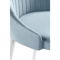 Стул на металлокаркасе Kora light blue / white в Приобье - priobie.mebel24.online | фото 6