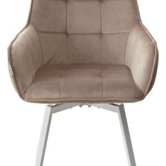 Стул MAVERICK 360 град. поворот. BLUVEL-40 BEIGE/ белый каркас, М-City в Приобье - priobie.mebel24.online | фото 7