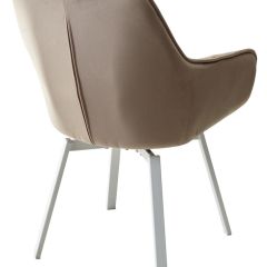 Стул MAVERICK 360 град. поворот. BLUVEL-40 BEIGE/ белый каркас, М-City в Приобье - priobie.mebel24.online | фото 9