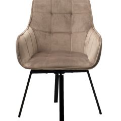 Стул MAVERICK 360 град. поворот. BLUVEL-40 BEIGE/ черный каркас, М-City в Приобье - priobie.mebel24.online | фото 3