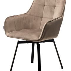 Стул MAVERICK 360 град. поворот. BLUVEL-40 BEIGE/ черный каркас, М-City в Приобье - priobie.mebel24.online | фото 4