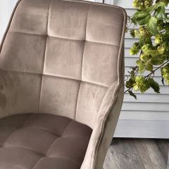 Стул MAVERICK 360 град. поворот. BLUVEL-40 BEIGE/ черный каркас, М-City в Приобье - priobie.mebel24.online | фото 6