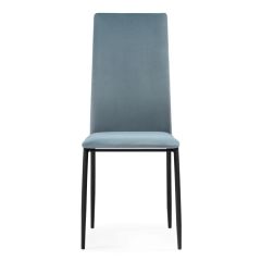 Стул на металлокаркасе Tod light blue / black в Приобье - priobie.mebel24.online | фото