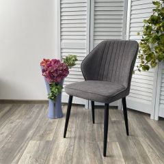 Стул VENA, цвет B28 Темно-серый, велюр / черный каркас М-City в Приобье - priobie.mebel24.online | фото 2