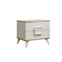Тумба прикроватная Диора слоновая кость/золото (ДТП-1) в Приобье - priobie.mebel24.online | фото