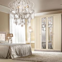 Тумба прикроватная Тиффани штрих-лак/серебро (ТФТП-1) в Приобье - priobie.mebel24.online | фото 2