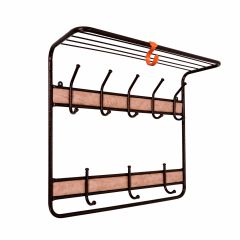 ВСП 22В М Вешалка с полкой 2-х ярусная 22В Медный антик в Приобье - priobie.mebel24.online | фото