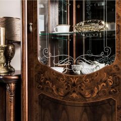 Витрина одностворчатая Илона (караваджо) в Приобье - priobie.mebel24.online | фото 5