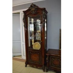 Витрина одностворчатая Джоконда (корень дуба глянец) в Приобье - priobie.mebel24.online | фото 2