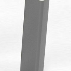 Торцевая заглушка  для цоколя h100 мм (Алюминий, Белый, Черный, Сонома) в Приобье - priobie.mebel24.online | фото 1
