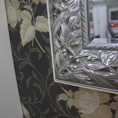 Зеркало большое Тиффани Premium черная/серебро (ТФ/02(П) в Приобье - priobie.mebel24.online | фото 3