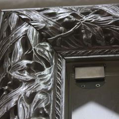Зеркало большое Тиффани Premium черная/серебро (ТФ/02(П) в Приобье - priobie.mebel24.online | фото 4