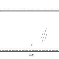 Зеркало Galaxy 120 alum с подсветкой Sansa (SG1010Z) в Приобье - priobie.mebel24.online | фото 7