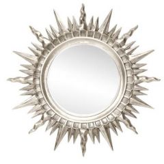 Зеркало круглое серебро (1810(1) в Приобье - priobie.mebel24.online | фото