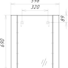 Зеркало Optima 60 Домино (DO1902Z) в Приобье - priobie.mebel24.online | фото 8