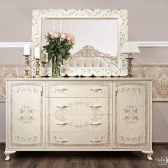 Зеркало ППУ Патрисия (крем корень глянец) в Приобье - priobie.mebel24.online | фото 2