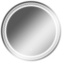 Зеркало Прая 700х700 с подсветкой Домино (GL7048Z) в Приобье - priobie.mebel24.online | фото