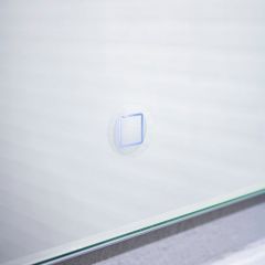 Зеркало Quadro 70 alum с подсветкой Sansa (SQ1016Z) в Приобье - priobie.mebel24.online | фото 4