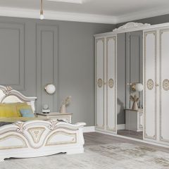 Зеркало в раме (12.150) Грация (белый/золото) в Приобье - priobie.mebel24.online | фото 2
