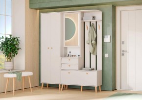 АФИНА Прихожая (модульная) кашемир серый в Приобье - priobie.mebel24.online | фото 1