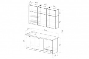 АЛЬБА Кухонный гарнитур Макси 2 (1800 мм) в Приобье - priobie.mebel24.online | фото 2