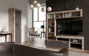 Ангара Шкаф 2-х створчатый (Графит/дуб юкон) в Приобье - priobie.mebel24.online | фото 3