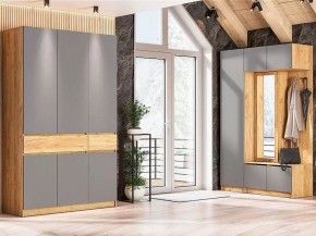 АВИНЬОН Прихожая Вешалка с зеркалом СЕРИЯ 2 в Приобье - priobie.mebel24.online | фото 4
