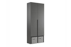 БАСКО Прихожая К1 (графит) в Приобье - priobie.mebel24.online | фото 4