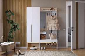 БАСКО Прихожая К2 (белое дерево) в Приобье - priobie.mebel24.online | фото
