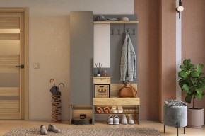 БАСКО Прихожая К3 (графит) в Приобье - priobie.mebel24.online | фото