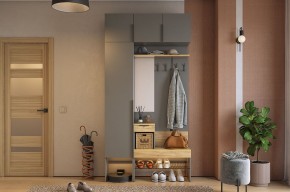 БАСКО Прихожая К4 (графит) в Приобье - priobie.mebel24.online | фото