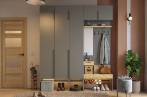 БАСКО Прихожая К7 (графит) в Приобье - priobie.mebel24.online | фото