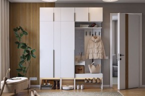 БАСКО Прихожая К9 (белое дерево) в Приобье - priobie.mebel24.online | фото