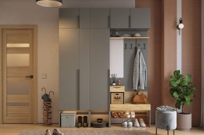 БАСКО Прихожая К9 (графит) в Приобье - priobie.mebel24.online | фото