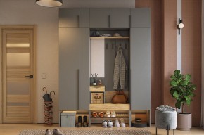 БАСКО Прихожая К9 (графит) в Приобье - priobie.mebel24.online | фото 2