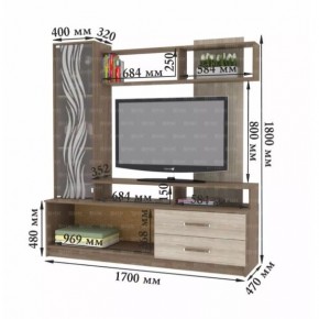 ДАРЬЯ Гостиная (Крафт серый/Крафт белый) в Приобье - priobie.mebel24.online | фото 8