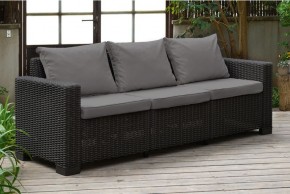 Диван Калифорния 3-х местный (California 3 Sofa), графит в Приобье - priobie.mebel24.online | фото 1