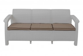 Диван Yalta Premium Sofa 3 Set (Ялта) белый (+подушки под спину) в Приобье - priobie.mebel24.online | фото 2